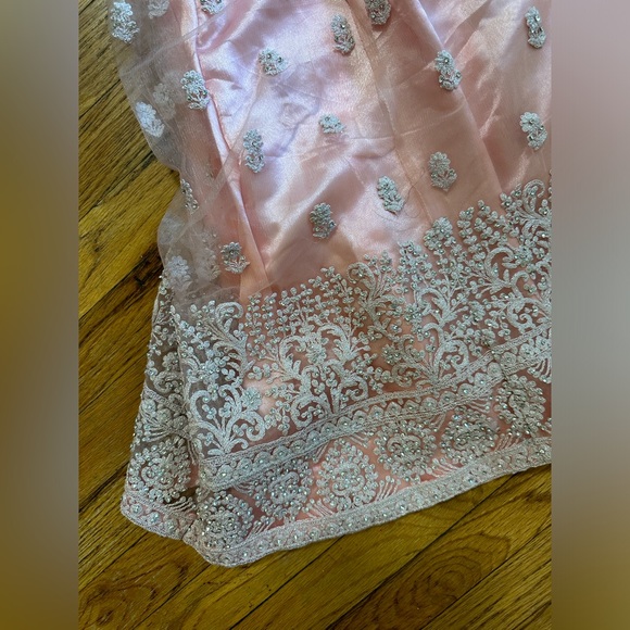 Traditional Indian Bollywood Designer Lehenga Wedding Bridal Dress Lengha Sz:36 - Picture 7 of 13